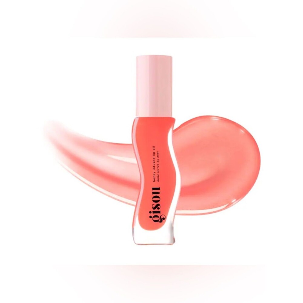 Gisou Honey-Infused Lip Oil — Coral Pink Shine